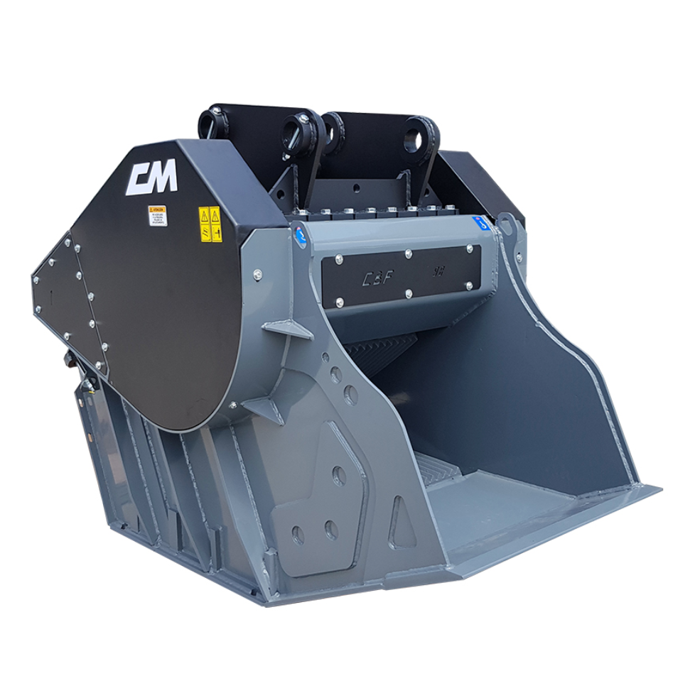 Crusher bucket for excavators from 7 to 45 tons
