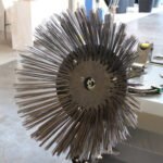 Steel side cleaning brush